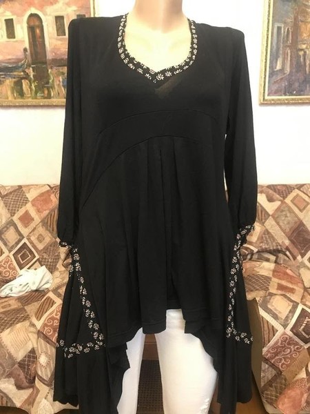 Women Kenzo Shirt Black Viscose 40 / L / 48