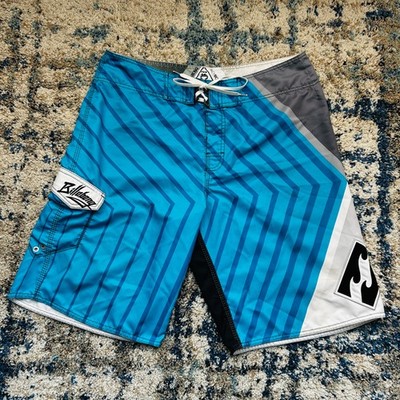 Billabong Andy Irons Boardshorts Mens 36 Blue Airlite Stretch Surf Swim Trunks
