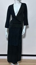 SOLD by JENISA WASHINGTON Sleek Sexy Suede Wrap Dress TOM FORD-ERA GUCCI