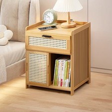 Modern Bedside Table Drawers Cabinet Bedroom Furniture Storage Nightstand Shelf