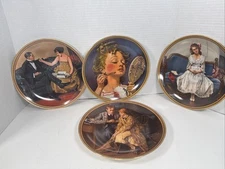 Set of 4 ~ Knowles Norman Rockwell Plates