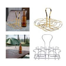 Porte-bouteilles En Métal Panier à Vin Support Rangement Six Bouteilles