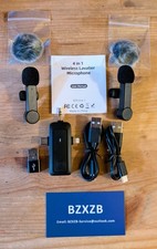 BZXZB Wireless Lavalier Microphone for iPhone, Android