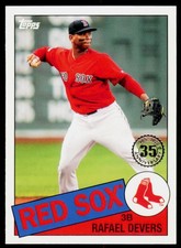 2020 Topps Rafael Devers 85-17 1985 Topps Baseball 35th Anniversary