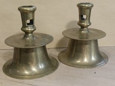 Antikes Paar Renaissance Glockenleuchter Gelbgu&szlig;  um 1600