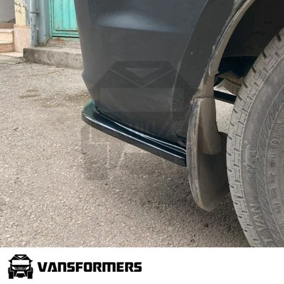 VANSFORMERS Ford Transit Custom 2012-2018 Rear Side Splitters Bumper Spats Diffuser