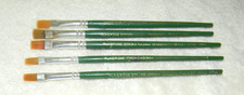 Lot Of 5 Plaid One Stroke Donna Dewberry Brus...