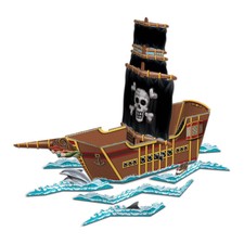 Beistle Pirate Ship Centerpiece - One per package Party Supply Decoration