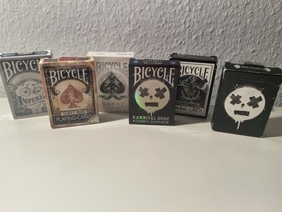 Bicycle Playing Cards - Bundle - 6x Poker Karten Set - Gebraucht - Limited Rare