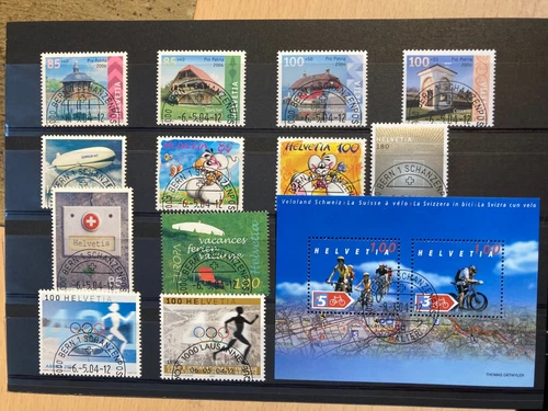 Switzerland 2004 Year with Half Round Orstamp Bern First Day Complete +IOC