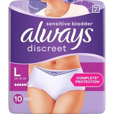 Always Discreet Pants Normal Large 10
