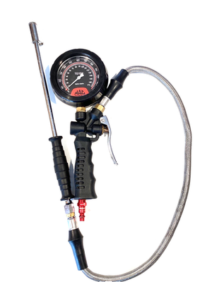 #ad Mac Tools TG1014 Analog Tire Inflator And Pressure Gauge Dual Foot Chuck NICE $99.95