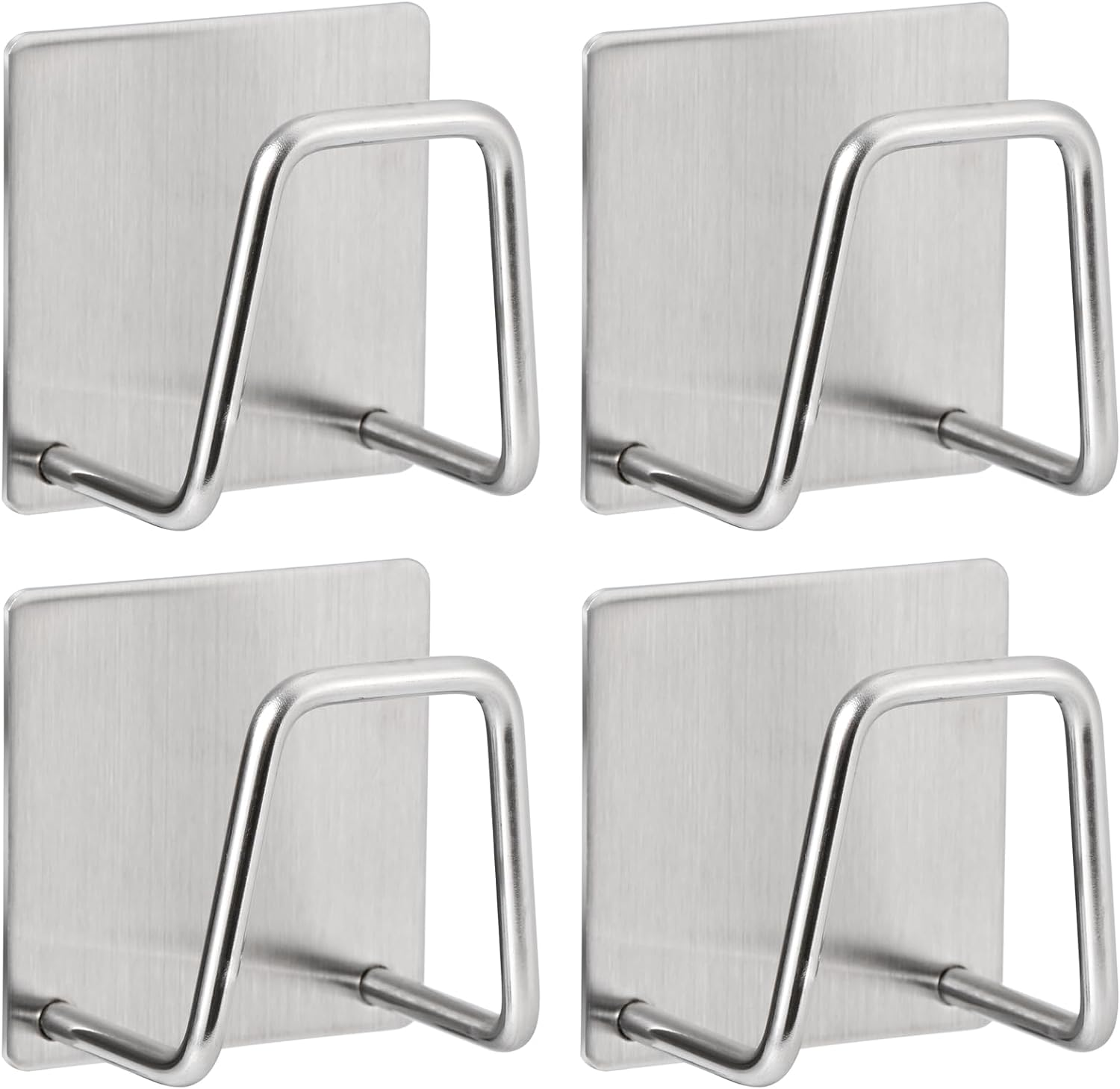 Adhesive Sponge Holder for Kitchen Sink, SUS304 Stainless Steel Scrubber Hanger-image