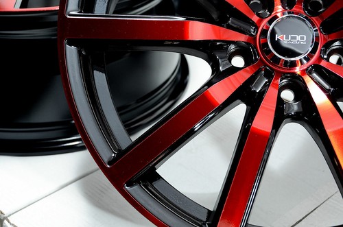 18" Wheels Rims 5x114.3 Red Black Single Drill Fit Nissan Altima Maxima Sentra - Picture 6 of 6
