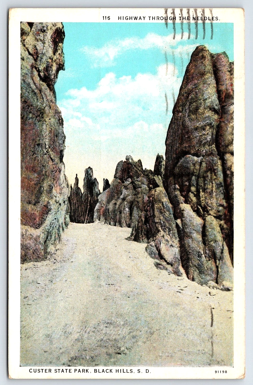 Original Old Vintage Antique Postcard Custer State Park Black Hills South Dakota