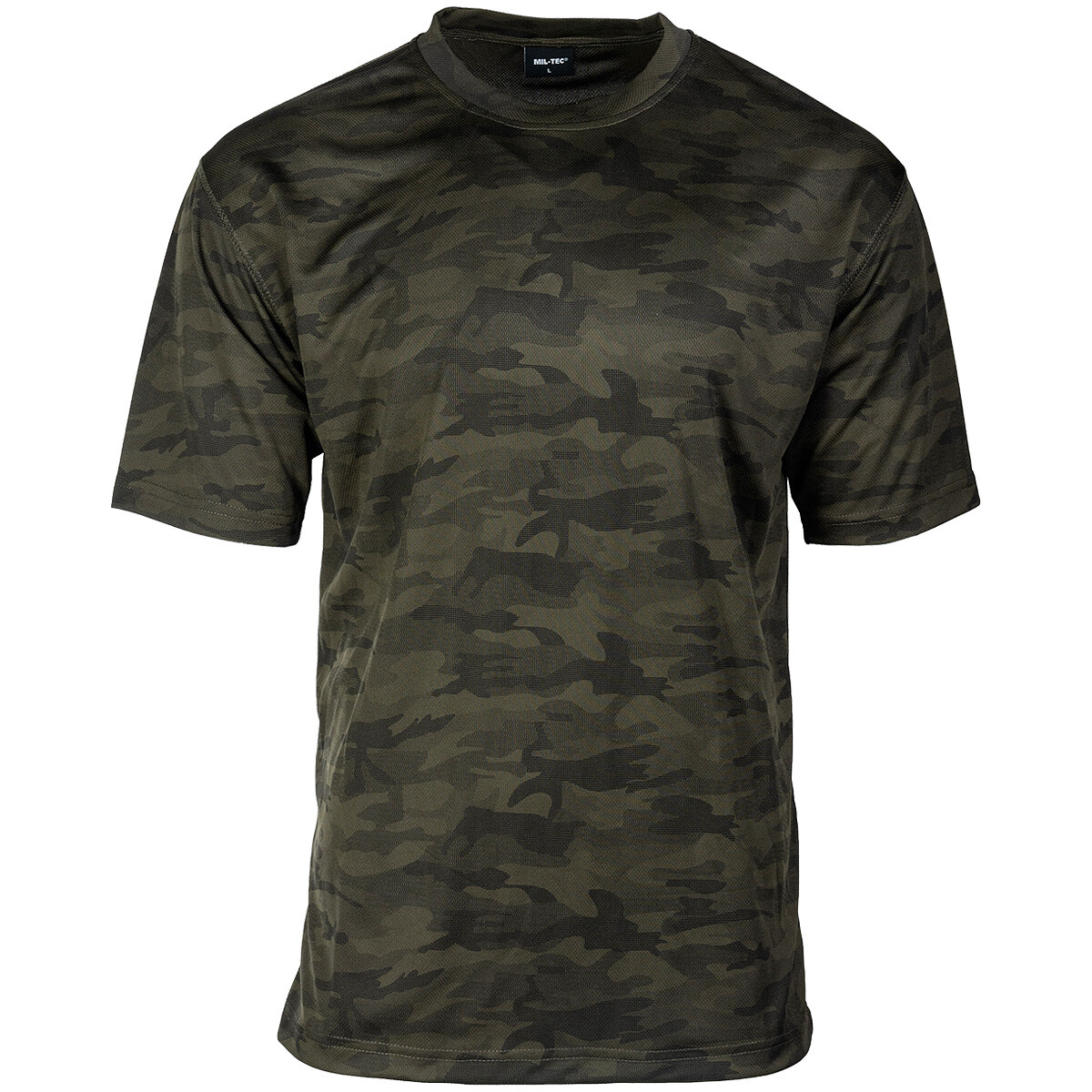 Mil-Tec T-Shirt Mesh Mens Outdoor Army Breathable Net Tactical Woodland Camo