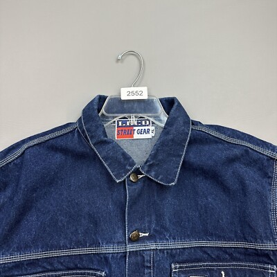 Vintage Loco Street Gear Jacket Mens XL Dark Denim Hip Hop Street 
