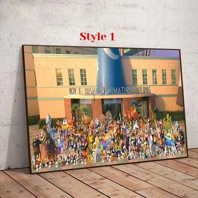 Disney Once Upon A Studio Group Photo Poster Gift For Home Decor