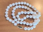 NICE 14K FIC YELLOW GOLD 6.1MM AKOYA SALTWATER WHITE PEARL STRAND NECKLACE-17.7" — photo 5