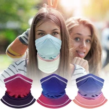 Neck Gaiter UV Protection Colorful Face Mask Scarf Breathable Bandana Balaclava