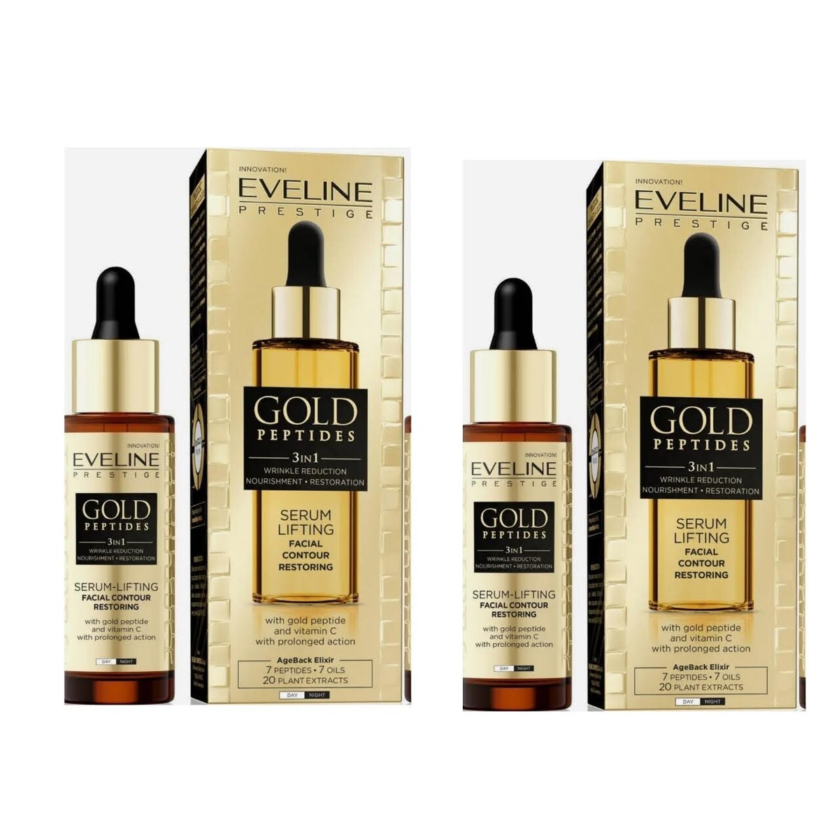 Eveline Cosmetics Gold Peptides 3in1 Face Serum-Lifting Wrinkle