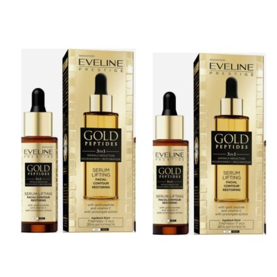 Eveline Cosmetics Gold Peptides 3in1 Face Serum-Lifting Wrinkle 2x30ml