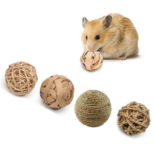 Set 15 Pezzi Giochi Masticabili Per Conigli, Criceti E Piccoli Animali - Naturali E Sicuri