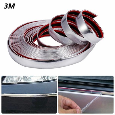 3M Chrome DIY Moulding Trim Strip – 20mm Wide For Grille, Window, Door, Bumper
