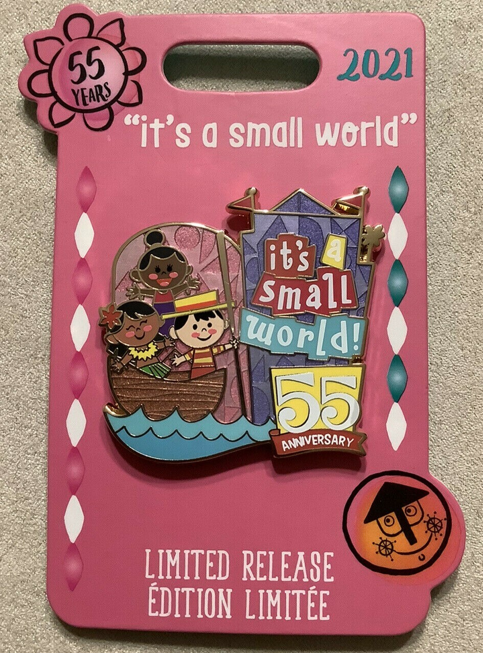 Disney Pin It's a Small World 55th Anniversary Limited Release 2021 New