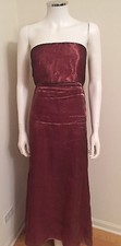 DKNYC Women's Metallic Mesh Purple Dress Streepless Size 6