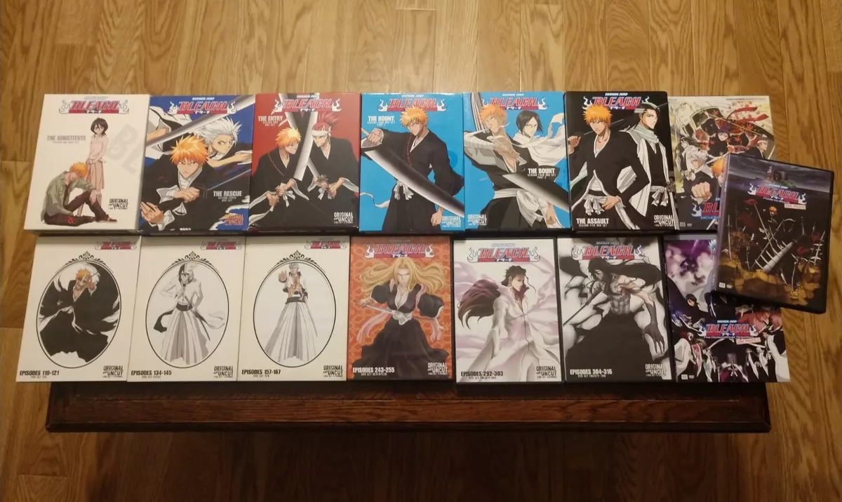 BLEACH Uncut S3 DVD Set 5-Discs Season 3 Ep 42-63 Anime Series