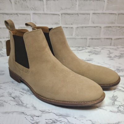 NEW Jousen Milan Men\'s Tan/Brown Suede Slip On Shoe Ankle Boot Size 11.5 Jousen Milan A81Q06 Mens Yellow Brown Lace Up | Mercari main image 4