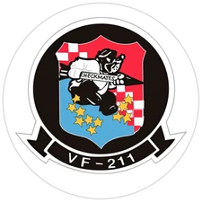 VF-211 'Fighting Checkmates' Bumper Sticker Military Vinyl Soldier Decal 5"