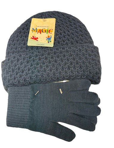 Children’s Hat And Glove Set Blue New With Tags