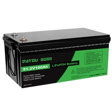 48V 100AH Lithium Battery Rechargeable LiFePO4 15000+ Cycle Built-in BMS RV