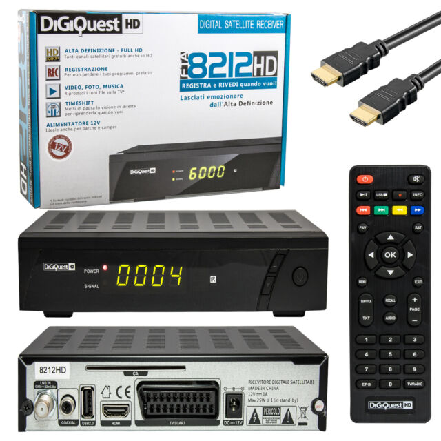 Sat-Receiver HD Digital DVB-S2 < USB PVR > HDMI + SCART Unicable Satelliten 8212