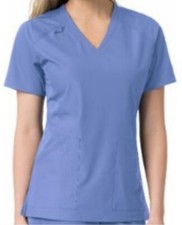 Carhartt C12106 Women's Blue Force Modern Fit Twill V-Neck Scrub Top Size M NWT