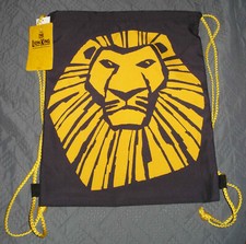 Disney The Lion King Broadway Musical Drawstring Cinch Backpack Bag Sachel