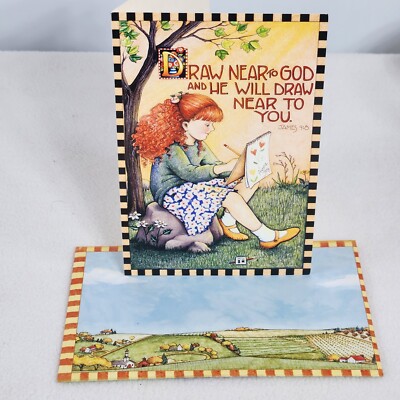 2005 Mary Engelbreit It's A Beautiful World Draw Near to God - 1 Card+1 Env.
