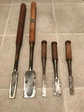 NOMI Vintage Carpentry Tool Wood Long Chisel Set Made by Japanese craftsmen #7