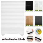 <!--F#f_0-->Self-Adhesive Pleated Blinds Half Blackout Bathroom Windows Curtains Shades NEW<!--F/-->