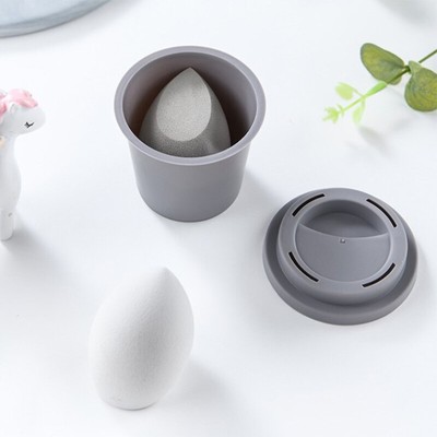 Leere Kaffeetasse Form Schönheit Schwammhalter Pulver Puffpulver Schwamm Hül W D