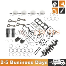 Engine Overhaul Rebuild Kit & Crankshaft & 4X Con Rods For Hyundai KIA 2.4L