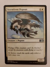 MTG Magic The Gathering Card Stormfront Pegasus Creature White Welcome Deck 2017