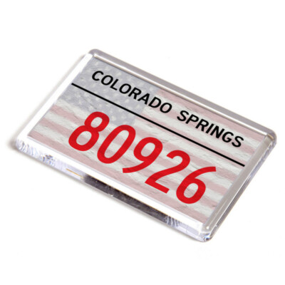 FRIDGE MAGNET - Colorado Springs, 80926 - US Zip Code | eBay Australia