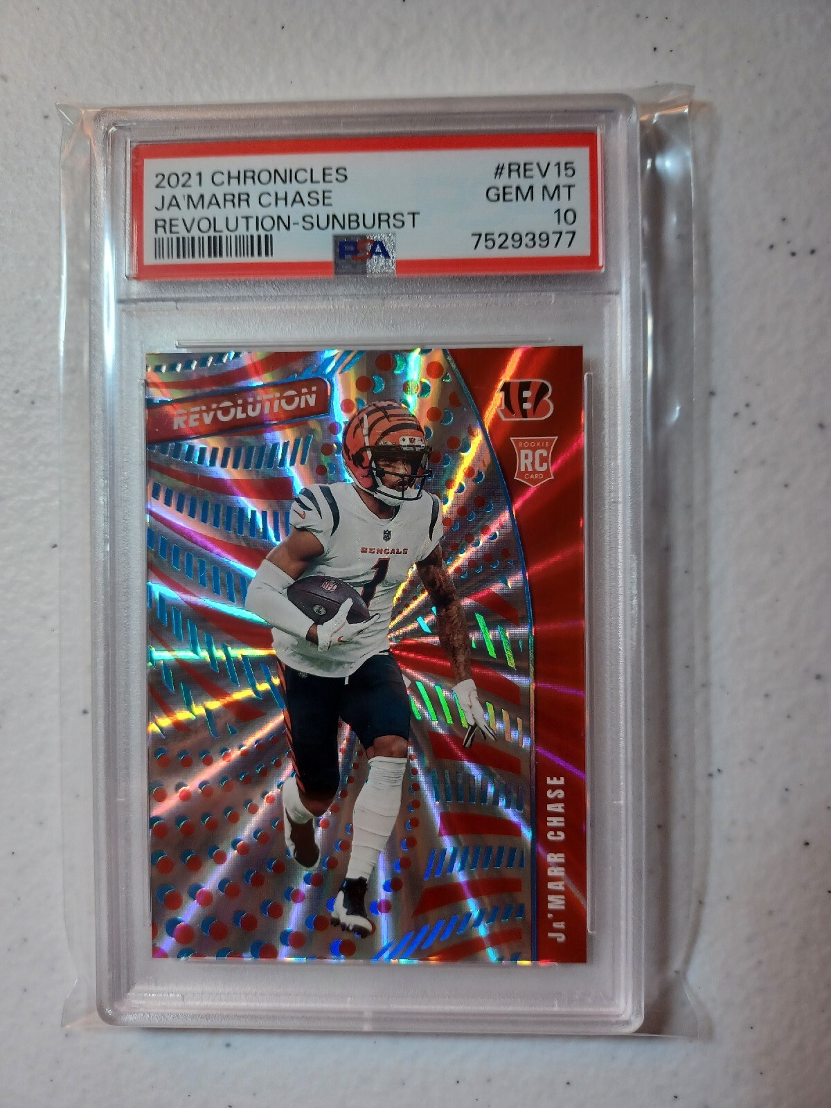 JaMarr Chase Panini Chronicles Revolution #REV15 Sunburst