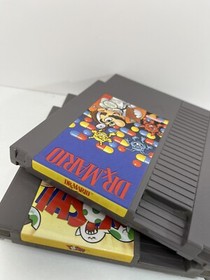 Lote de 4 juegos de rompecabezas NES Tetris Dr Mario Pipe Dream Yoshi limpios probados funciona