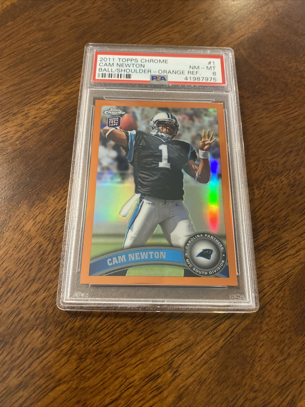 Cam Newton Topps Chrome #1 Orange Refractor