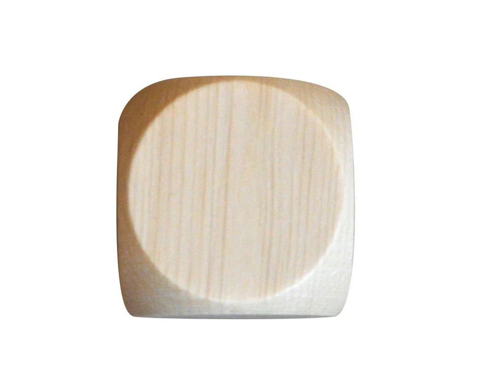 10x Wooden Plain Dice Dices Cube Cubes Blank Plain Unpainted Wood Six Sided 60mm - Image 2 of 4