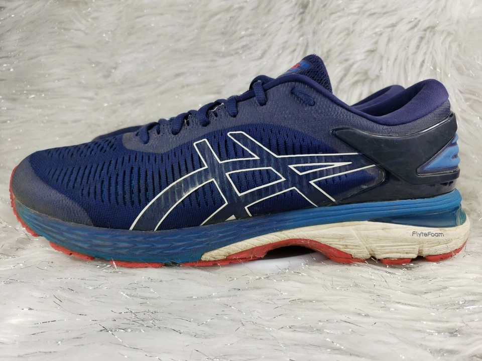 Asics 'Gel Kayano 25' Running Shoes Mens Size 12 Blue - Image 4 of 4